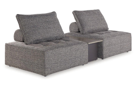Bree Zee Brown 3-Piece Outdoor Sectional by Ashley at Eve Furniture