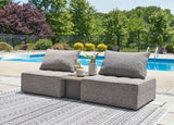 Bree Zee Brown 3-Piece Outdoor Sectional by Ashley at Eve Furniture