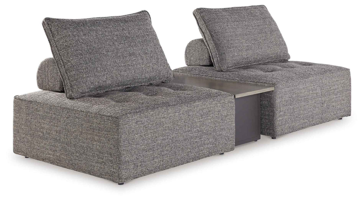 Bree Zee Brown 3-Piece Outdoor Sectional by Ashley at Eve Furniture
