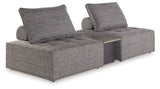 Bree Zee Brown 3-Piece Outdoor Sectional by Ashley at Eve Furniture