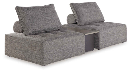 Bree Zee Brown 3-Piece Outdoor Sectional by Ashley at Eve Furniture