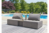 Bree Zee Brown 3-Piece Outdoor Sectional by Ashley at Eve Furniture
