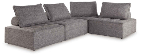 Bree Zee Brown 4-Piece Outdoor Sectional by Ashley at Eve Furniture