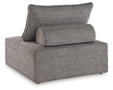 Bree Zee Brown 4-Piece Outdoor Sectional with End Table by Ashley at Eve Furniture