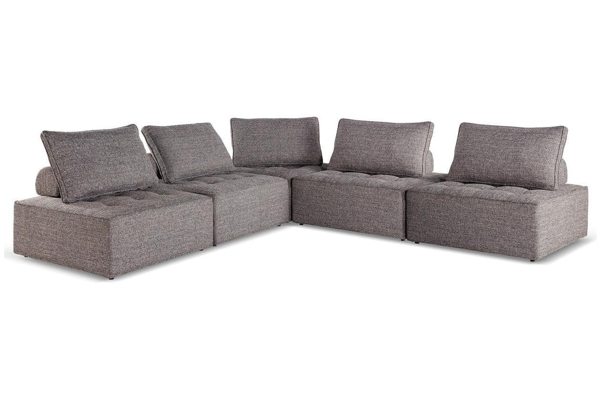 Bree Zee Brown 5-Piece Outdoor Modular Seating by Ashley at Eve Furniture
