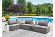 Bree Zee Brown 5-Piece Outdoor Sectional by Ashley at Eve Furniture
