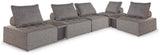 Bree Zee Brown 7-Piece Outdoor Modular Seating by Ashley at Eve Furniture
