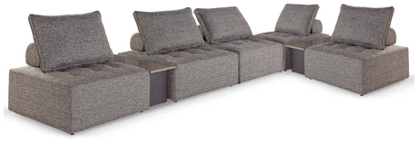 Bree Zee Brown 7-Piece Outdoor Modular Seating by Ashley at Eve Furniture