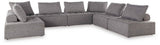 Bree Zee Brown 7-Piece Outdoor Sectional by Ashley at Eve Furniture