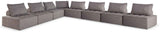 Bree Zee Brown 8-Piece Outdoor Modular Seating by Ashley at Eve Furniture