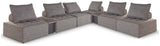 Bree Zee Brown 8-Piece Outdoor Modular Seating by Ashley at Eve Furniture
