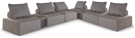 Bree Zee Brown 8-Piece Outdoor Modular Seating by Ashley at Eve Furniture