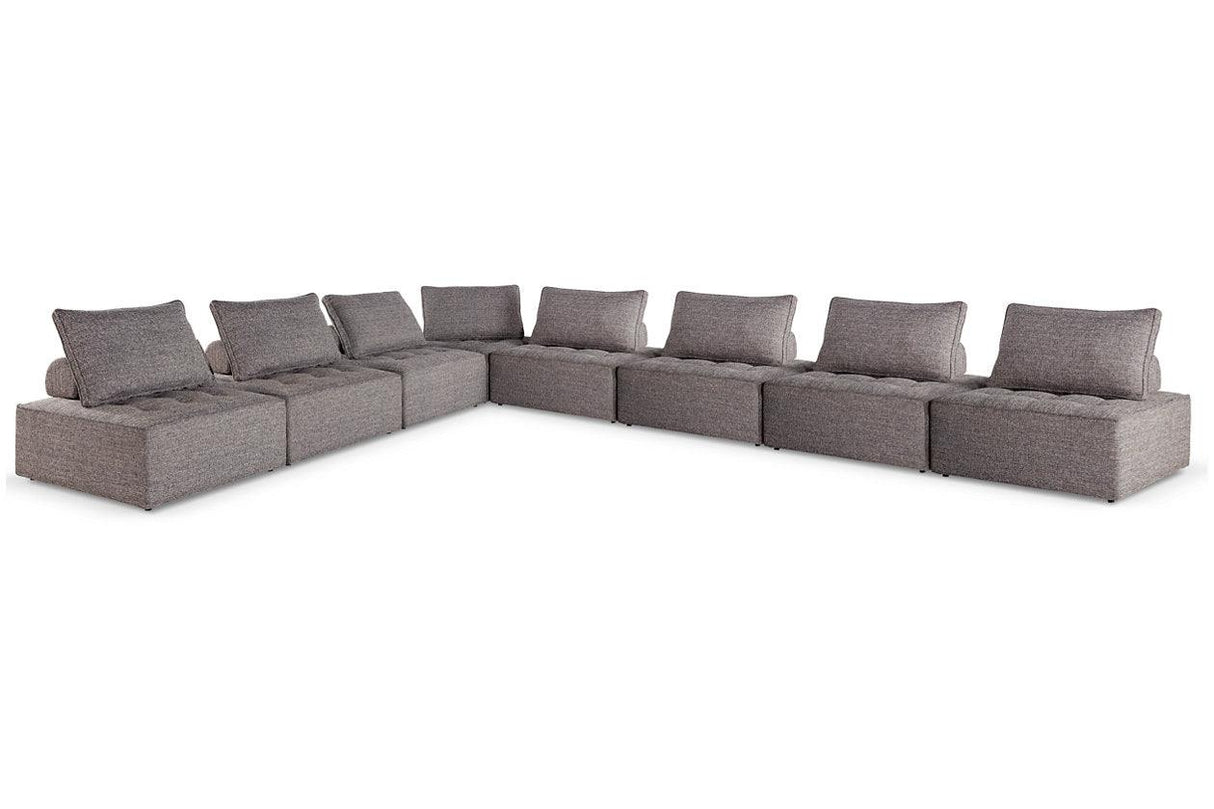 Bree Zee Brown 8-Piece Outdoor Modular Seating by Ashley at Eve Furniture