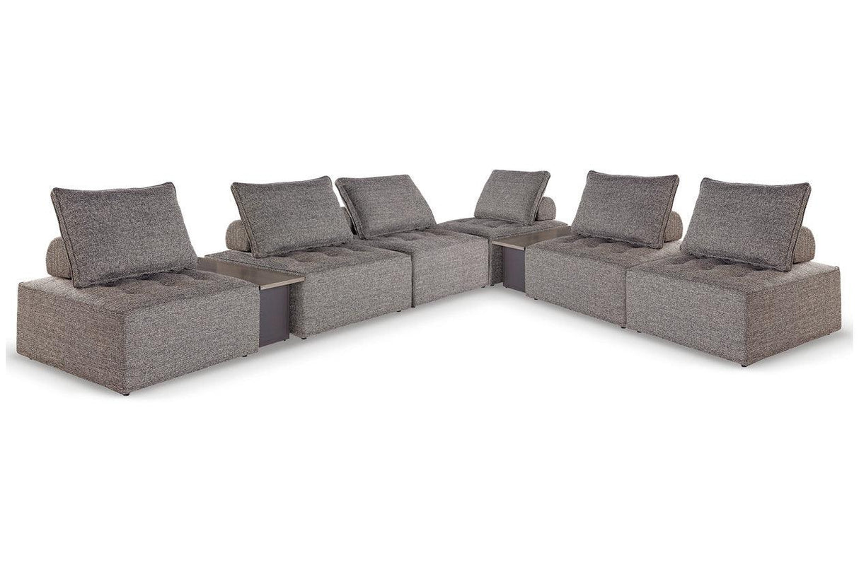 Bree Zee Brown 8-Piece Outdoor Modular Seating by Ashley at Eve Furniture
