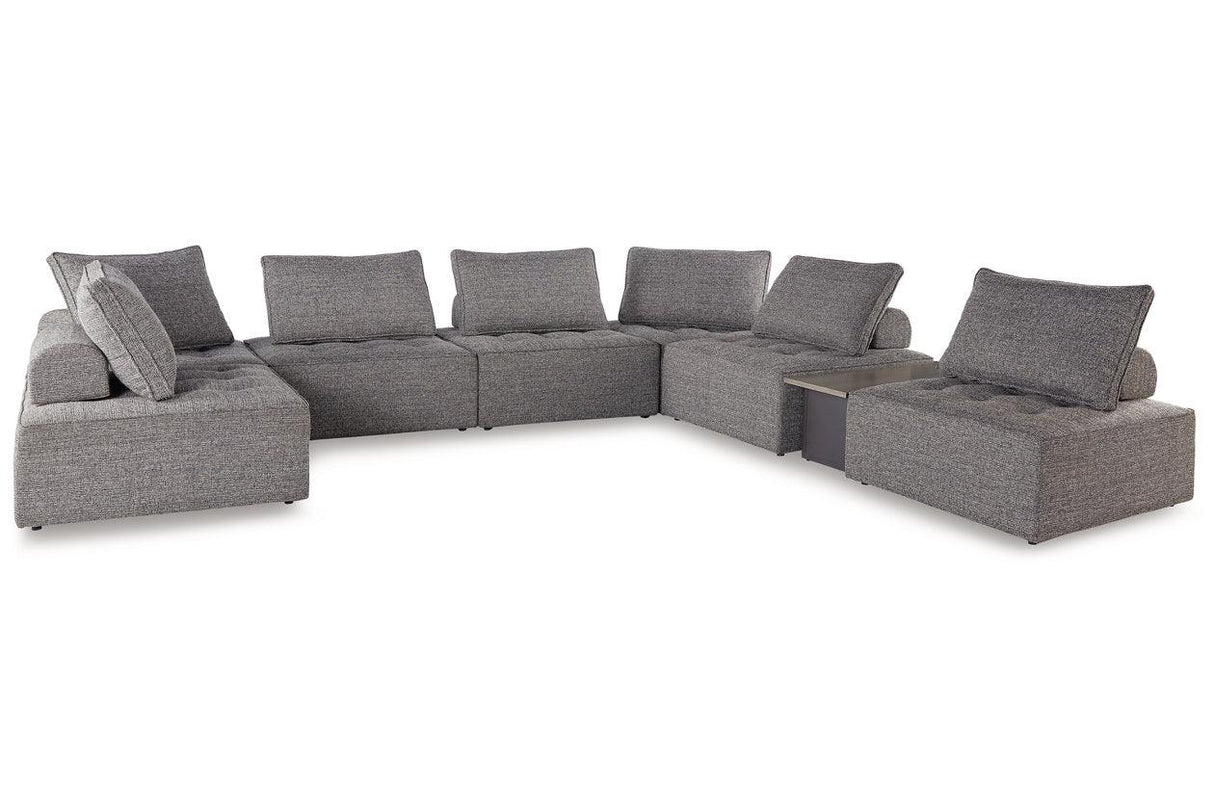 Bree Zee Brown 8-Piece Outdoor Sectional by Ashley at Eve Furniture