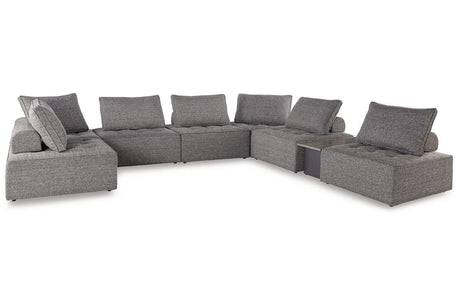 Bree Zee Brown 8-Piece Outdoor Sectional by Ashley at Eve Furniture
