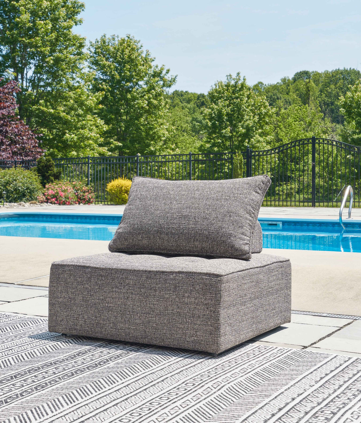 Bree Zee Brown 8-Piece Outdoor Sectional with Lounge Chair by Ashley at Eve Furniture