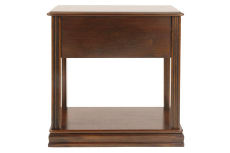 Breegin Brown Chairside End Table by Ashley at Eve Furniture