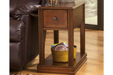 Breegin Brown Chairside End Table by Ashley at Eve Furniture