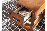 Breegin Brown Chairside End Table by Ashley at Eve Furniture