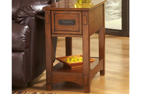 Breegin Brown Chairside End Table by Ashley at Eve Furniture