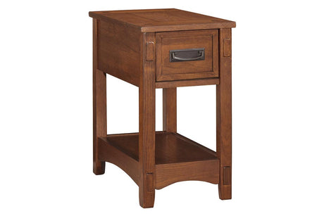 Breegin Brown Chairside End Table by Ashley at Eve Furniture