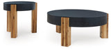 Breenmore Black/Natural Table by Ashley at Eve Furniture