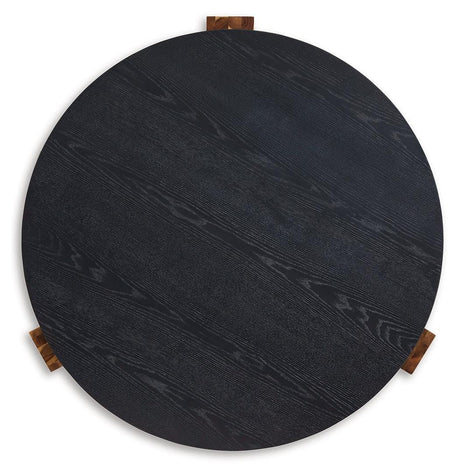 Breenmore Black/Natural Table by Ashley at Eve Furniture