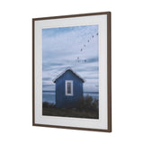 Breezy Blue Escape by Lotte Gronkjaer FramedPhoto Print Matted under Glass by Mercana at Eve Furniture