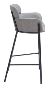 Bremor Slate Gray Barstool by Zuomod at Eve Furniture