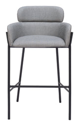 Bremor Slate Gray Barstool by Zuomod at Eve Furniture