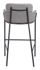 Bremor Slate Gray Barstool by Zuomod at Eve Furniture