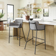 Bremor Slate Gray Barstool by Zuomod at Eve Furniture