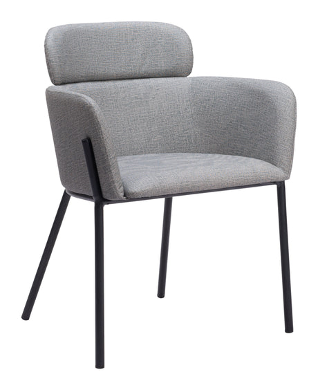 Bremor Slate Gray Dining Chair (Set of 2) by Zuomod at Eve Furniture