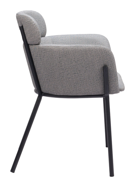 Bremor Slate Gray Dining Chair (Set of 2) by Zuomod at Eve Furniture