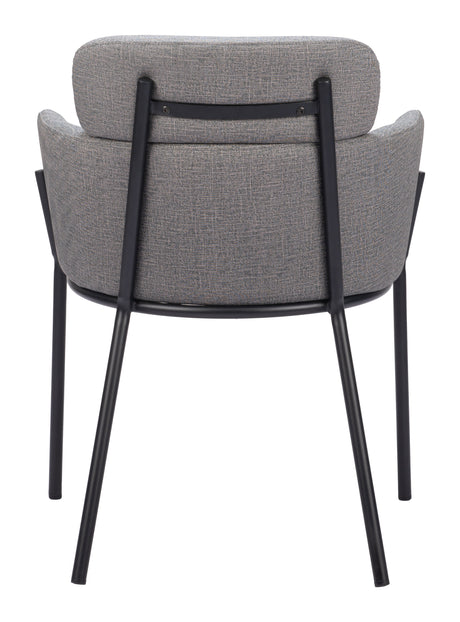 Bremor Slate Gray Dining Chair (Set of 2) by Zuomod at Eve Furniture