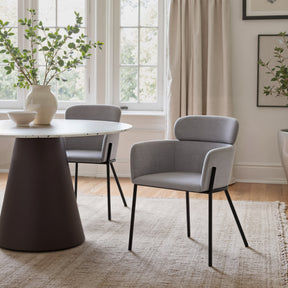 Bremor Slate Gray Dining Chair (Set of 2) by Zuomod at Eve Furniture