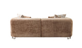 Brenda Coffee Boucle Sofa & Loveseat