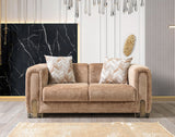 Brenda Coffee Boucle Sofa & Loveseat