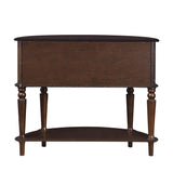 Brenda Brown Console Table with Curved Front