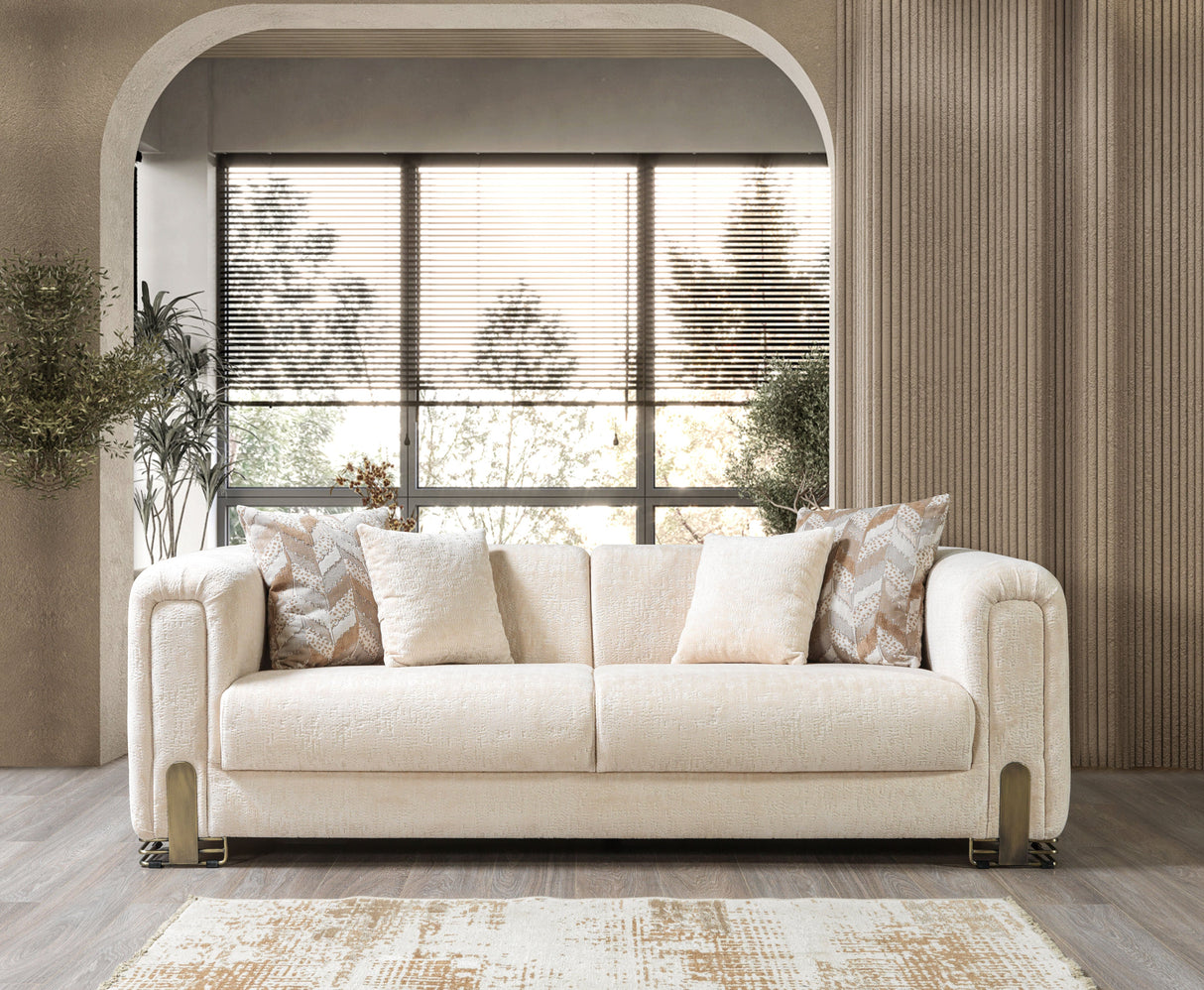 Brenda Ivory Boucle Sofa & Loveseat