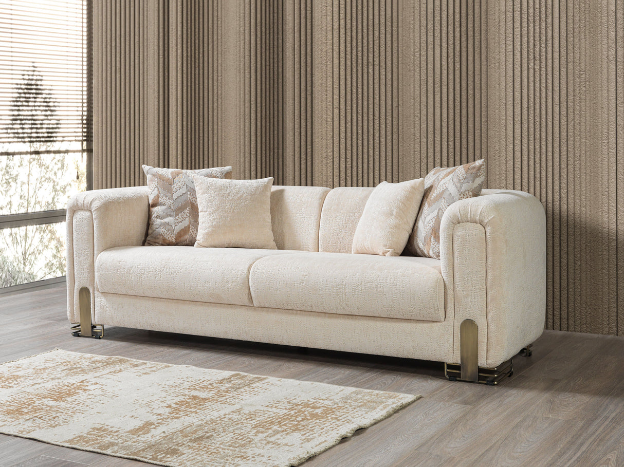 Brenda Ivory Boucle Sofa & Loveseat