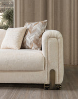 Brenda Ivory Boucle Sofa & Loveseat