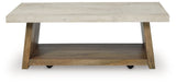 Brendalhouse Light Brown Coffee Table by Ashley at Eve Furniture