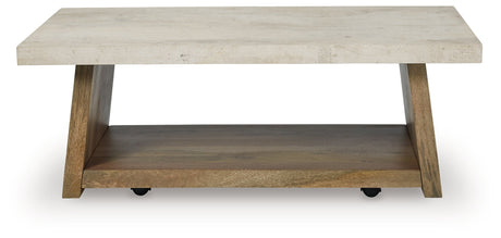 Brendalhouse Light Brown Coffee Table by Ashley at Eve Furniture