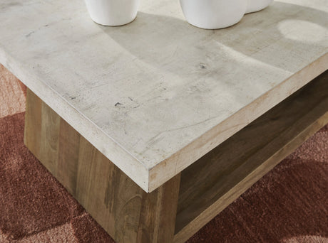 Brendalhouse Light Brown Coffee Table by Ashley at Eve Furniture