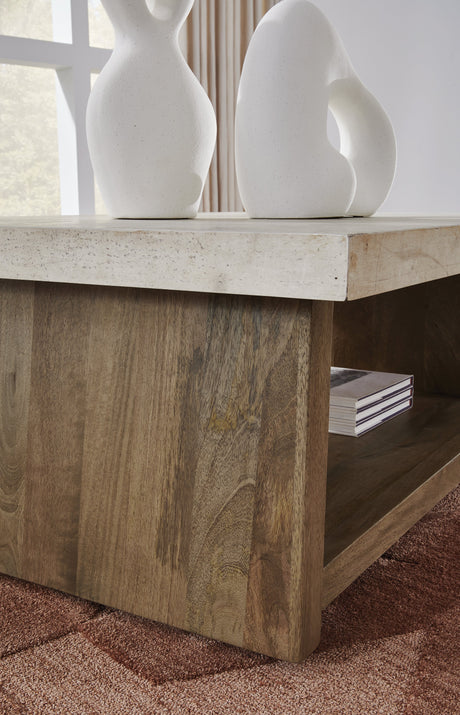 Brendalhouse Light Brown Coffee Table by Ashley at Eve Furniture
