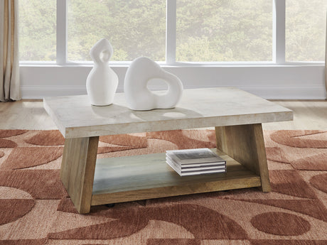 Brendalhouse Light Brown Coffee Table by Ashley at Eve Furniture