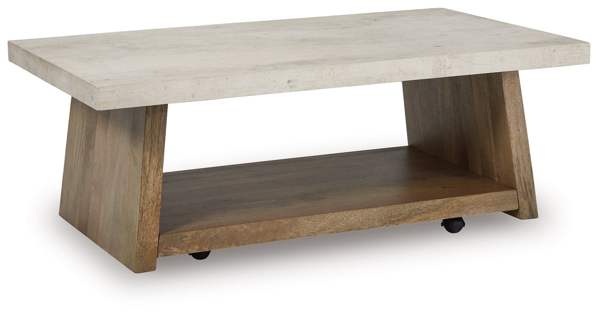 Brendalhouse Light Brown Coffee Table by Ashley at Eve Furniture