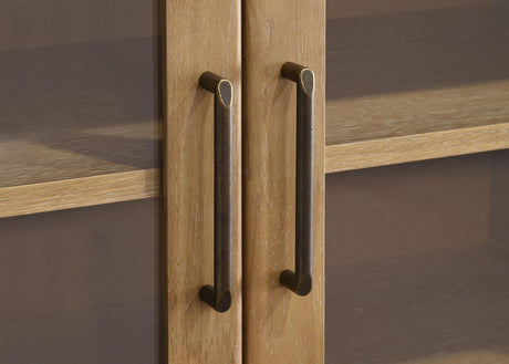 Brenham Light Oak 79-inch 4-Door TV Stand Media Console by Coaster at Eve Furniture